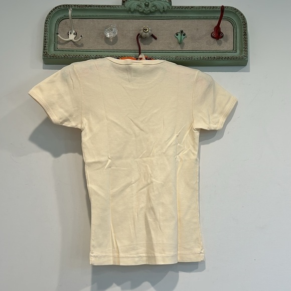 MADHAPPY Cream baby tee short sleeve women’s T-Shirt small new without tags - Picture 5 of 5